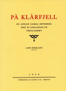 På klårfjell 1938